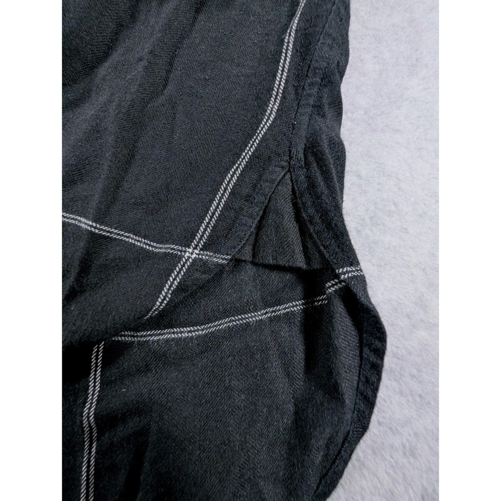 Athleta Trail to Town Dress Tunic Windowpane Womens XL Black/ Dove Flannel - Picture 6 of 12